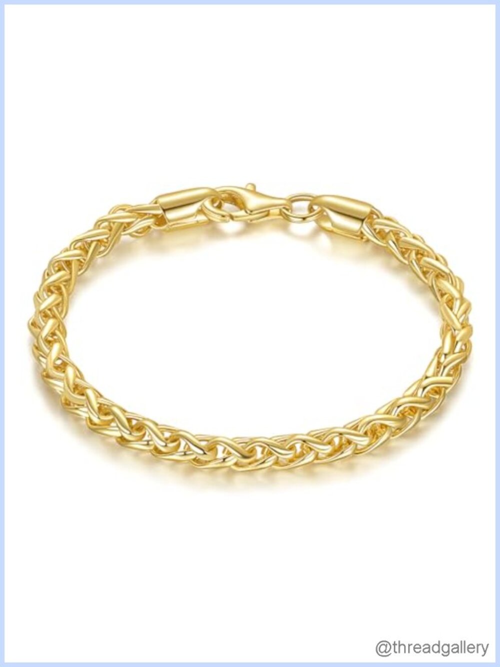 14K Gold Plated Chain Bracelet for Women Non Tarnish